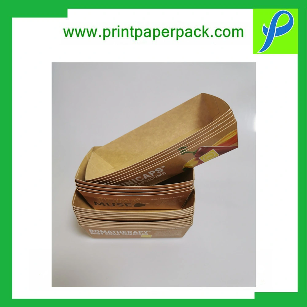 Custom Food Tray Packaging Boxes Tray Box Hamburger Box Fast Food Pancake Packaging