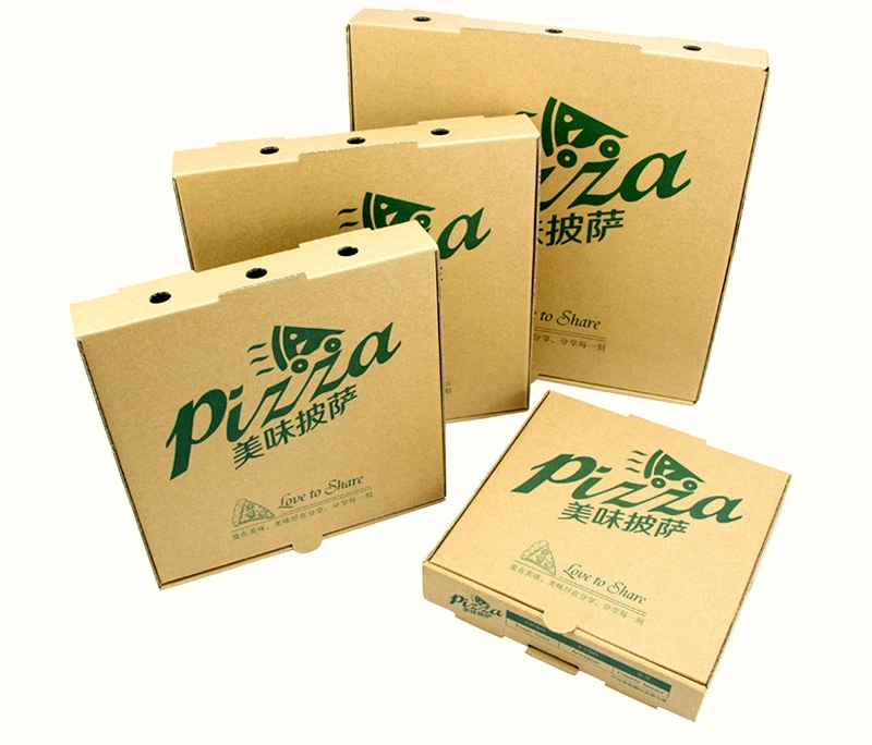 FSC Certificate Eco-Friendly Corrugated 12 Inch Paper Pizza Box Fast Food Packaging